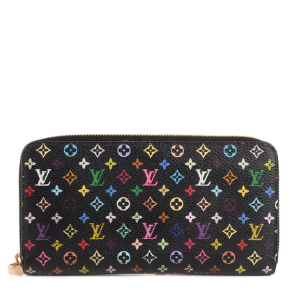 Louis Vuitton Monogram Multicolor Zippy Wallet Black Grenade 1 of 9