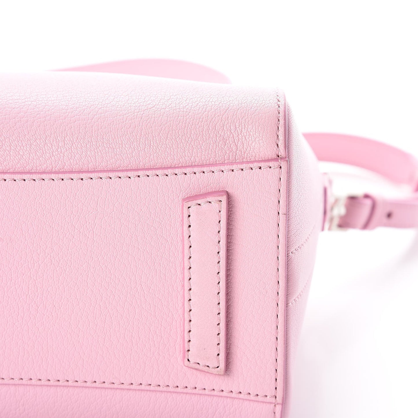 Sugar Goatskin Mini Antigona Bright Pink