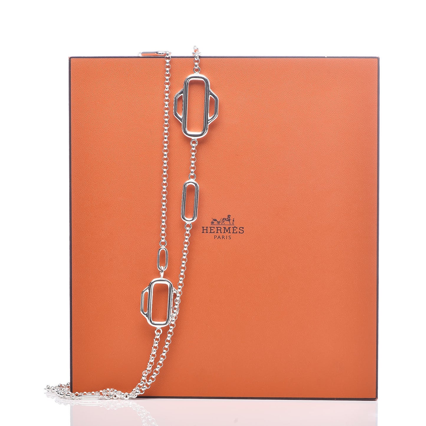 Sterling Silver Attelage Long Necklace 120