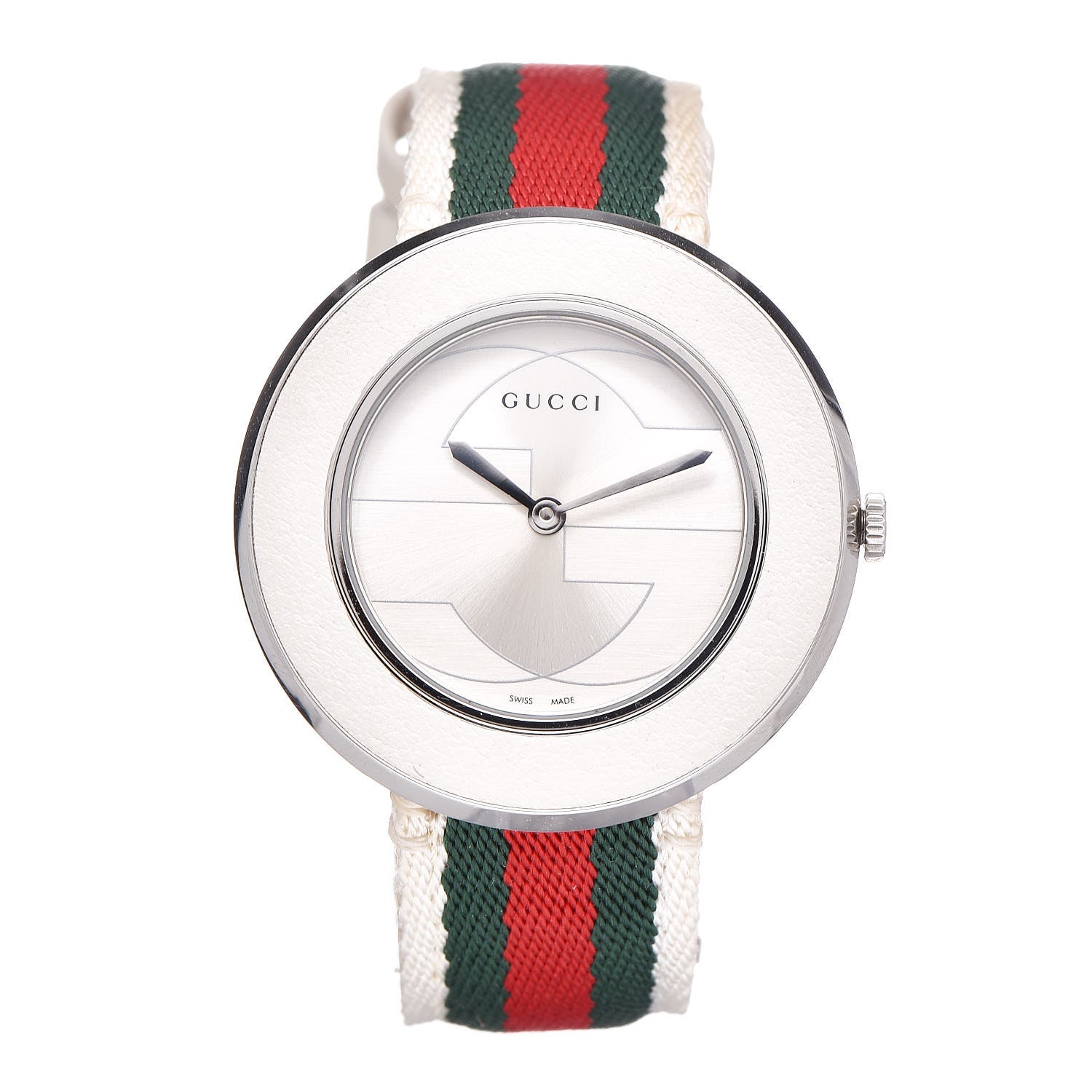 Gucci Stainless Steel Nylon 36mm U-Play Quartz Watch 1 of 7