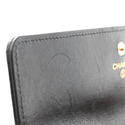 Chanel Lambskin Quilted Chanel 19 Flap Wallet Black 9 of 11