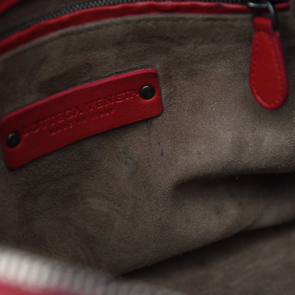 Bottega Veneta Nappa Intrecciato Nodini Crossbody Messenger Red 11 of 12