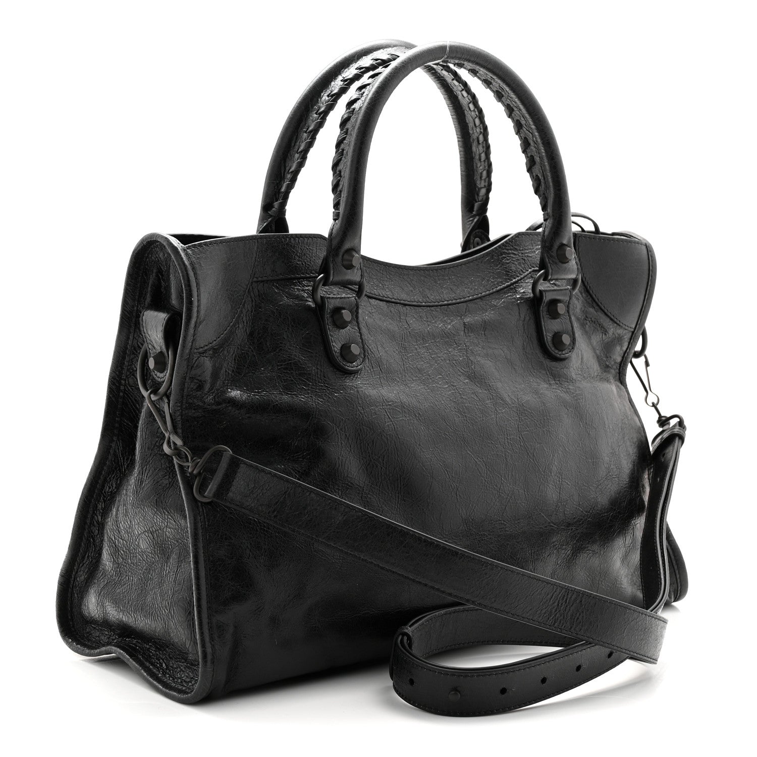 Balenciaga Agneau Arena Classic Hardware Medium Le City Black 3 of 10