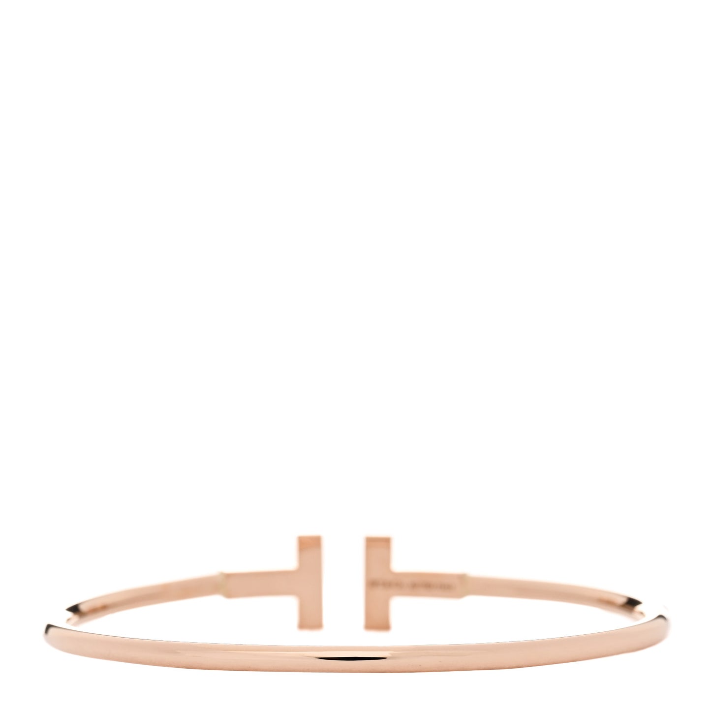 18K Rose Gold T Wire Bracelet