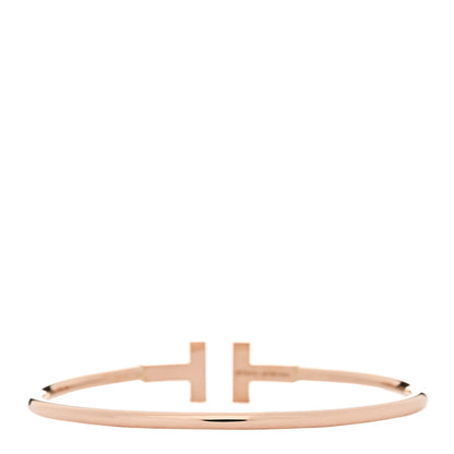 Tiffany 18K Rose Gold T Wire Bracelet 2 of 3