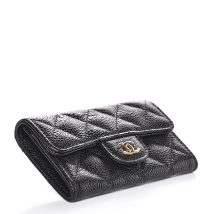 Chanel Caviar Quilted Flap Card Holder Black 4 of 9