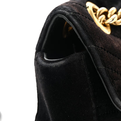 Gucci Velvet Matelasse Mini GG Marmont Shoulder Bag Black 21 of 25