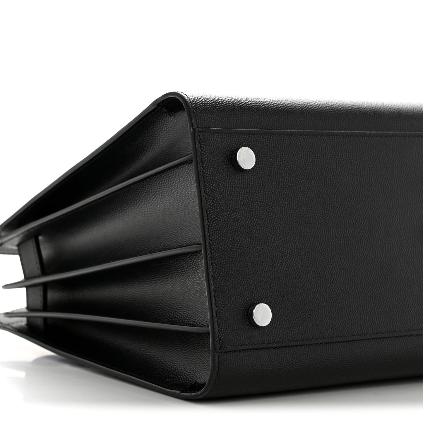 Grained Calfskin Small Sac De Jour Black