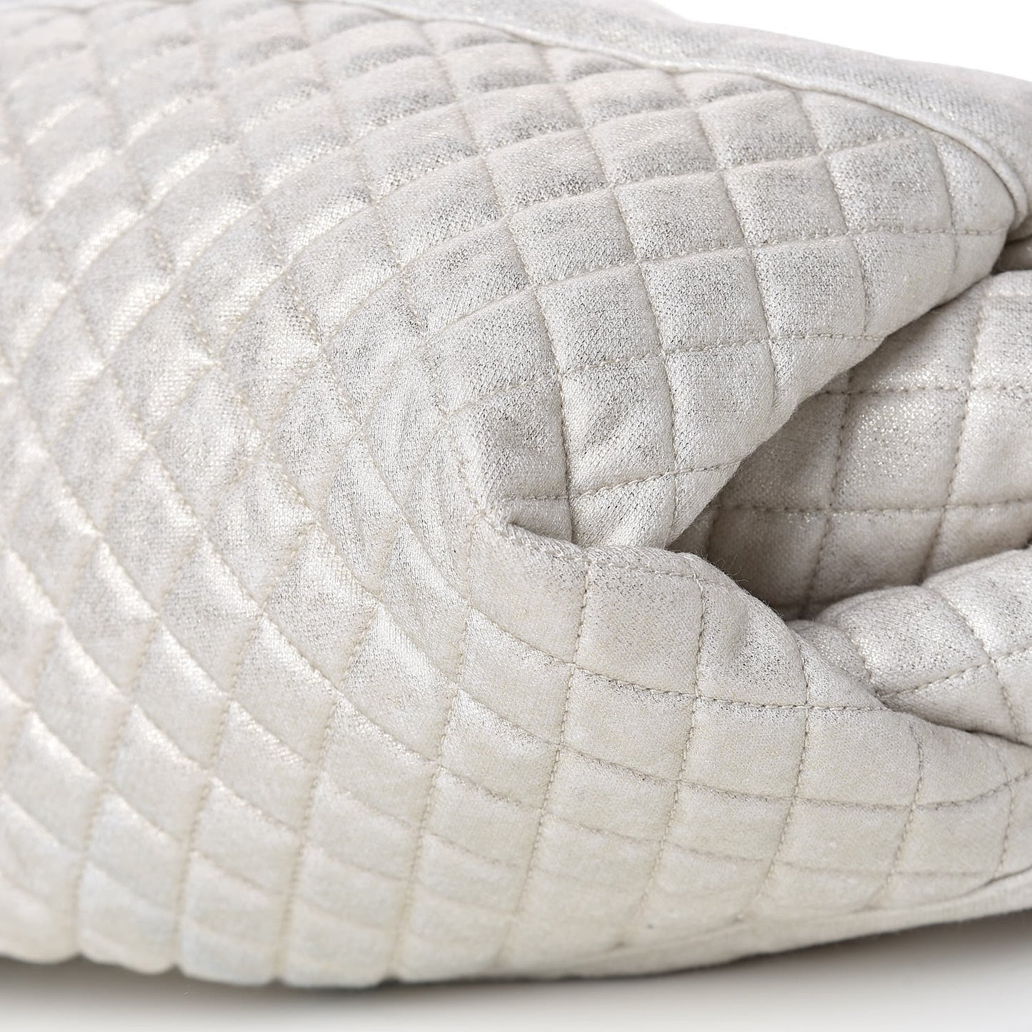 Metallic Jersey Quilted Melrose Cabas Light Beige
