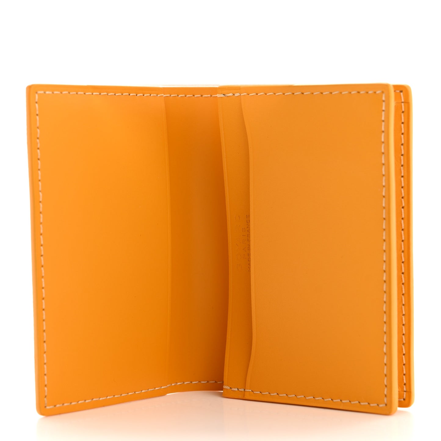 Goyardine Business Card Holder Yellow