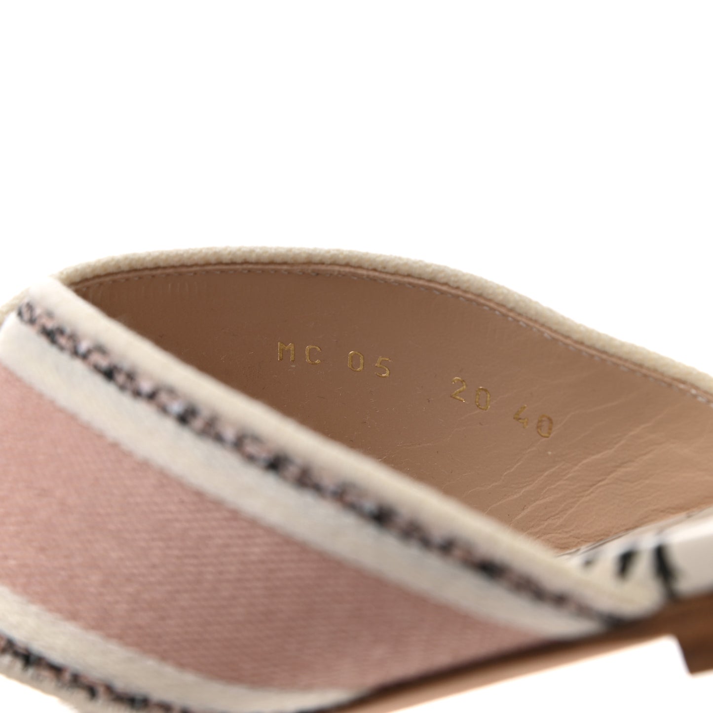 Canvas Rose Mutabilis Embroidered Dway Criss Cross Slide Sandals 40 Multicolor