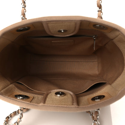 Chanel Canvas Mini Deauville Tote Beige 4 of 10
