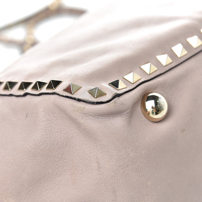 Valentino Garavani Vitello Medium Rockstud Tote Poudre 10 of 13