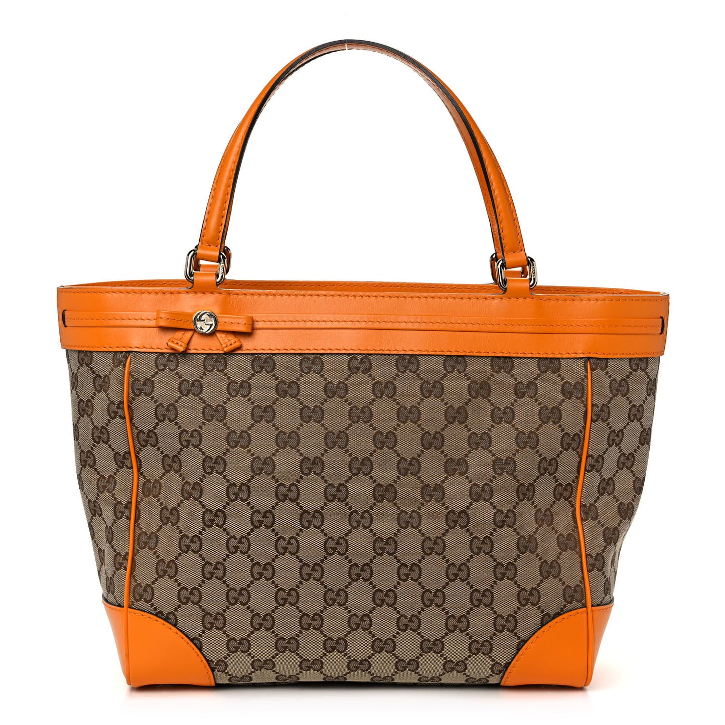 Monogram Web Medium Mayfair Tote Orange