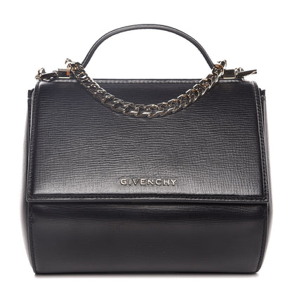 Givenchy Textured Calfskin Mini Pandora Box Chain Crossbody Bag Black 1 of 7