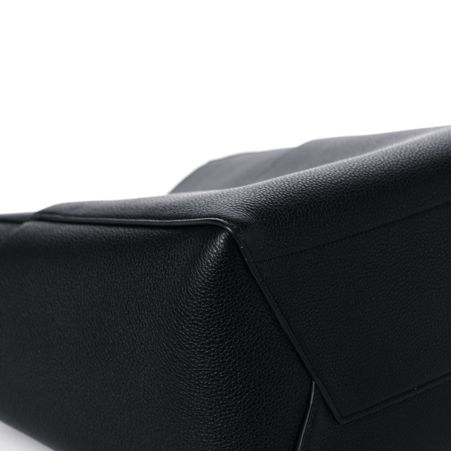 Celine Soft Grained Calfskin Sangle Bucket Bag Black 7 of 11