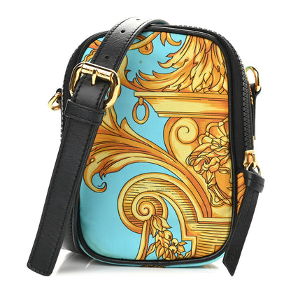Versace Nylon Baroque Print Small Crossbody Bag Black 1 of 9