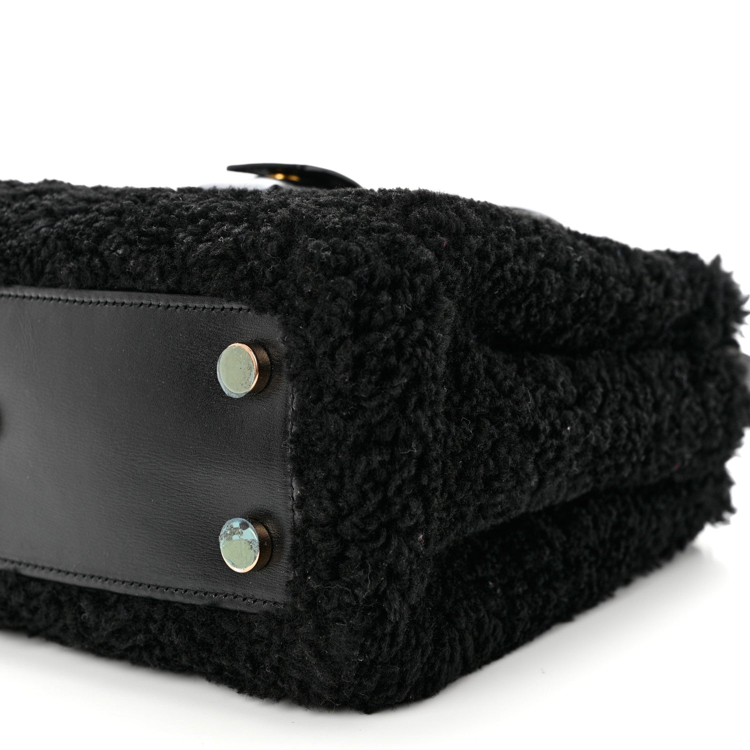 Saint Laurent Shearling Nano Sac De Jour Black 8 of 8