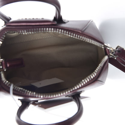 Givenchy Metallic Calfskin Mini Antigona Wine 5 of 10