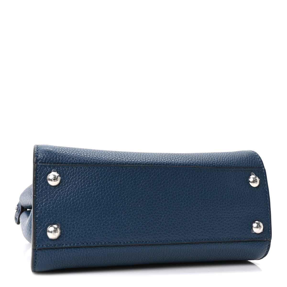 Fendi Cuoio Romano Selleria Macro Stitchings Mini Peekaboo Iconic Satchel Placca Argento 3 of 9
