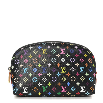 Louis Vuitton Monogram Multicolor Cosmetic Pouch Black Grenade 1 of 7