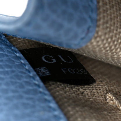 Gucci Dollar Calfskin Small Interlocking G Shoulder Bag Mineral Blue 8 of 11