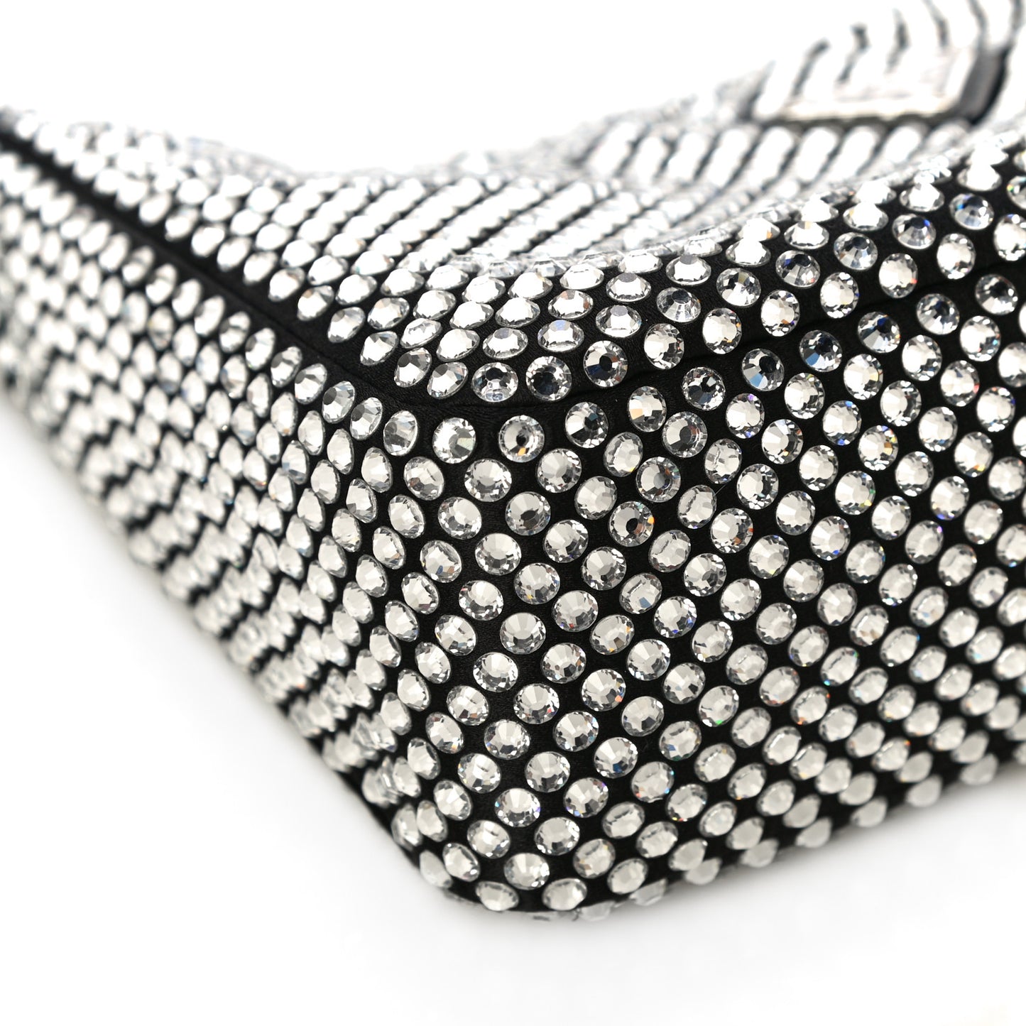 Satin Crystal Mini Re-Edition 2000 Bag Cristal