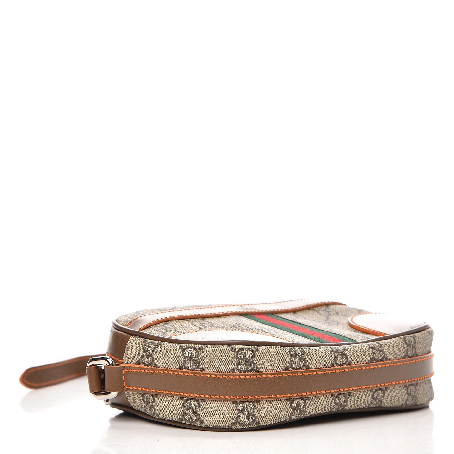 GG Supreme Monogram Web Small Shoulder Bag Brown