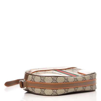 Gucci GG Supreme Monogram Web Small Shoulder Bag Brown 4 of 8