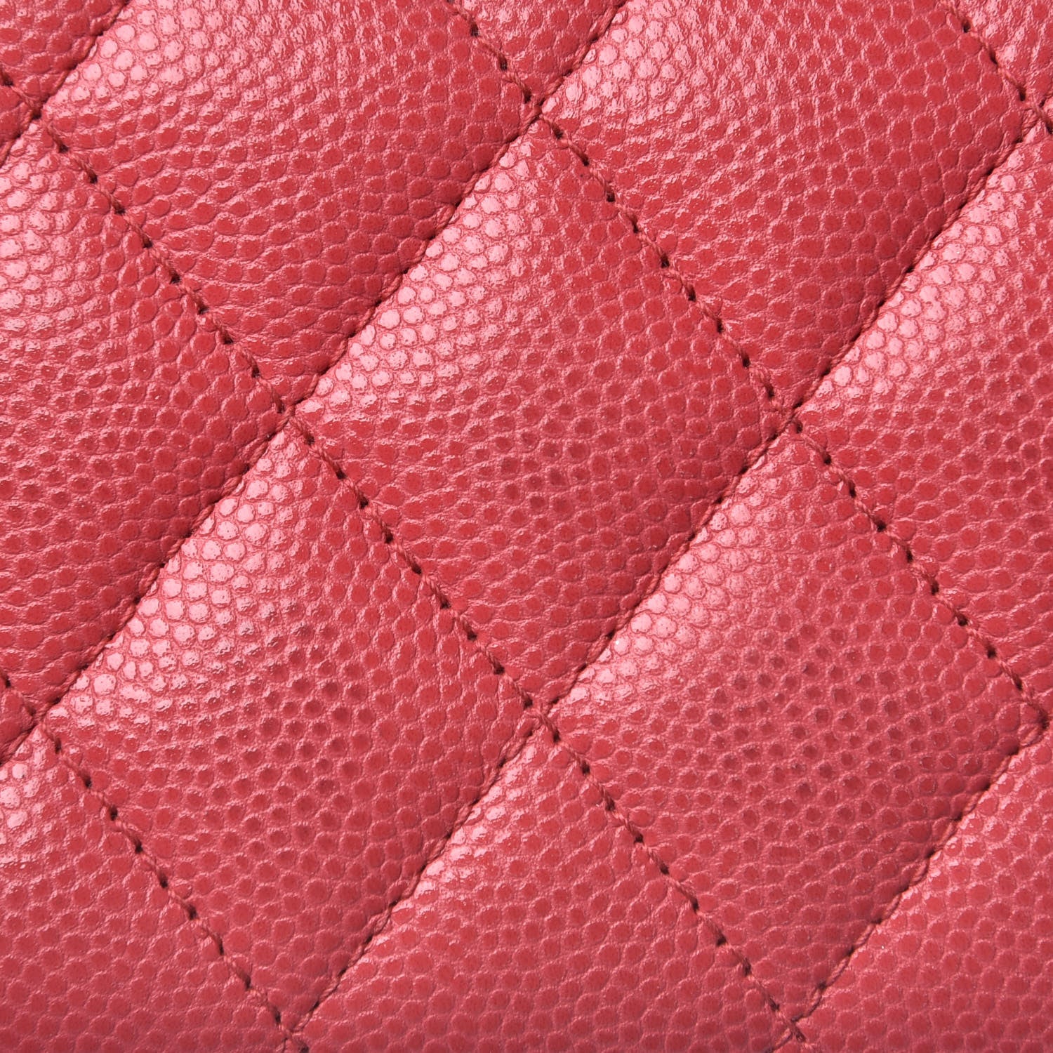Chanel Caviar Quilted Card Holder Dark Pink 10 of 11