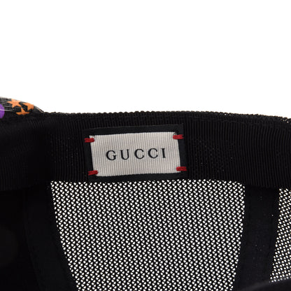 Gucci GG Supreme Monogram Psychedelic Baseball Hat L 59 Black 5 of 9