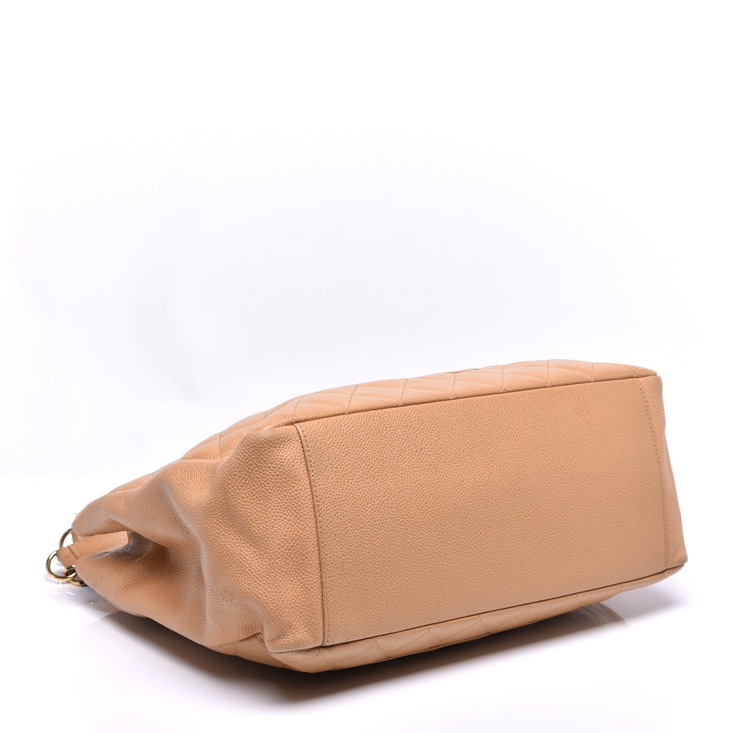 Caviar Quilted Grand Shopping Tote GST Beige