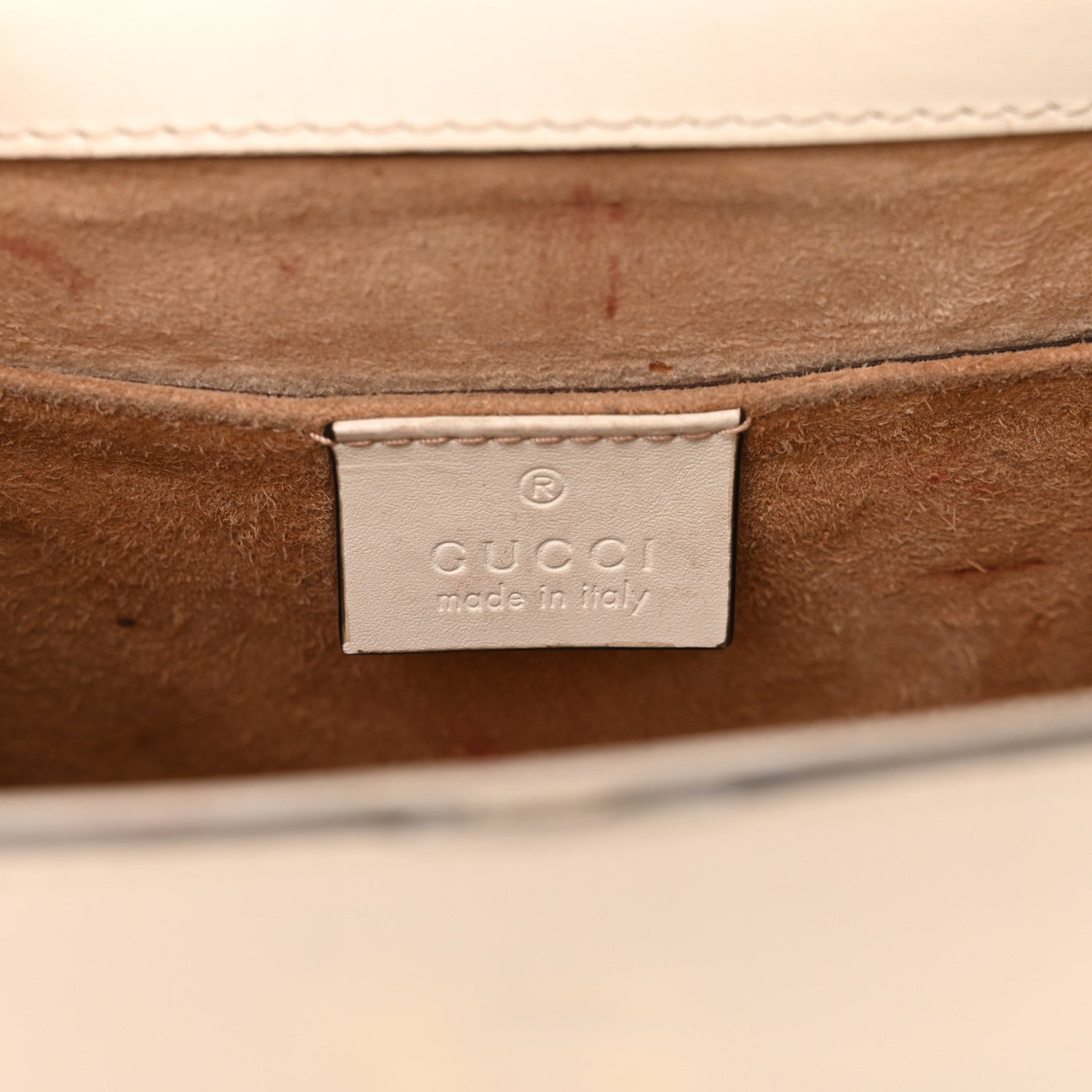 Gucci Calfskin Mini Sylvie Top Handle Bag White 6 of 18