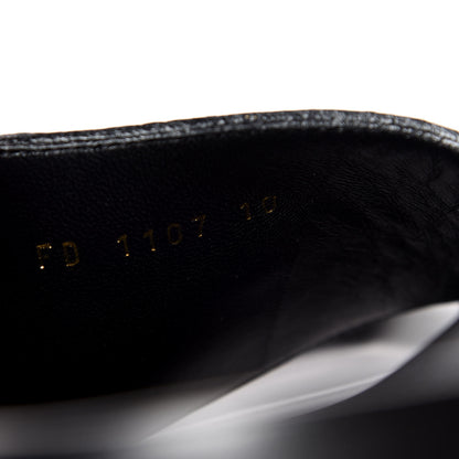 Louis Vuitton Calfskin Mens New Wave Mirabeau Flat Mules 10 Black 8 of 9