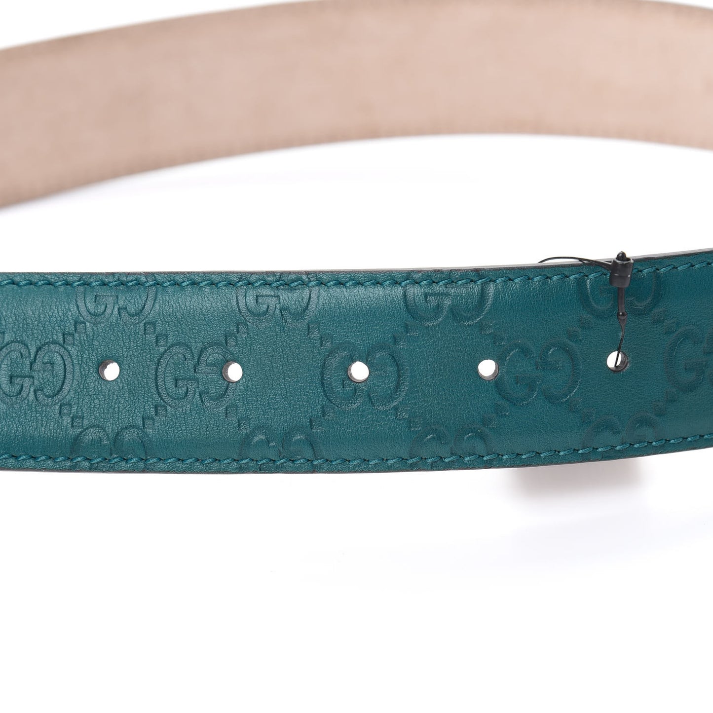 Guccissima Signature Interlocking G 40mm Belt 85 34 Deep Cobalt