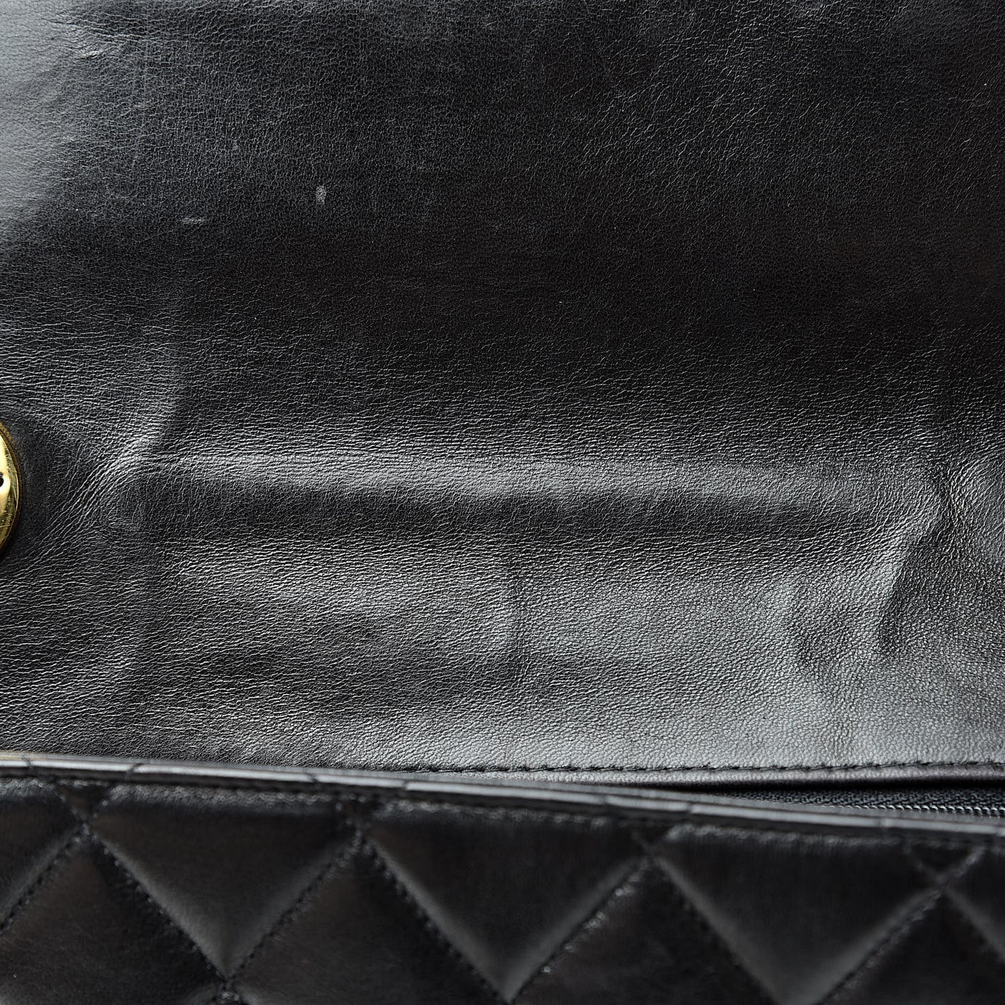 Lambskin Quilted XL Jumbo Single Flap Black