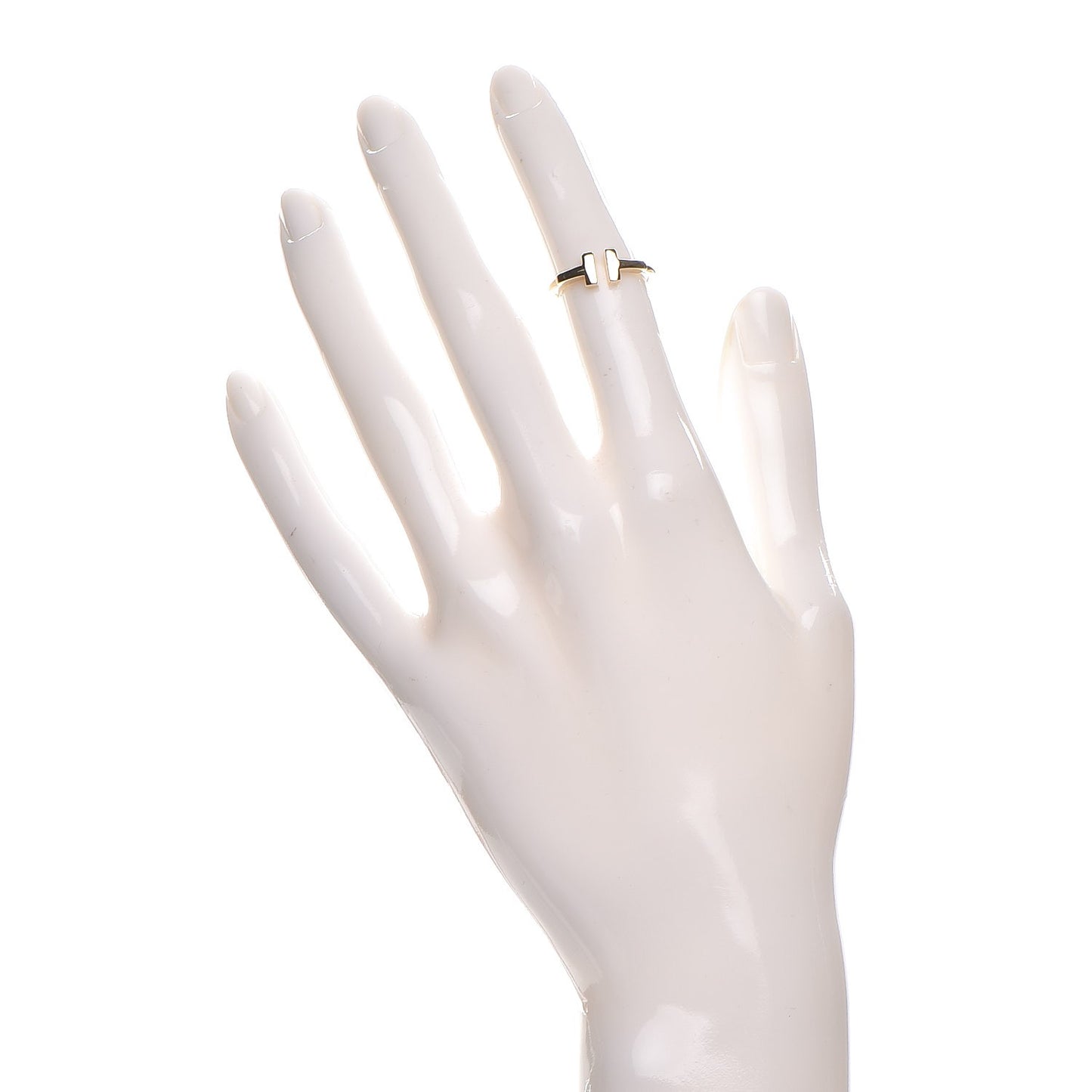 18K Yellow Gold T Wire Ring 4