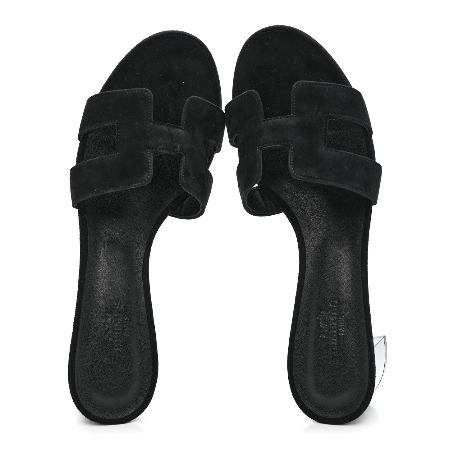 Suede Goatskin Oasis Sandals 38.5 Black