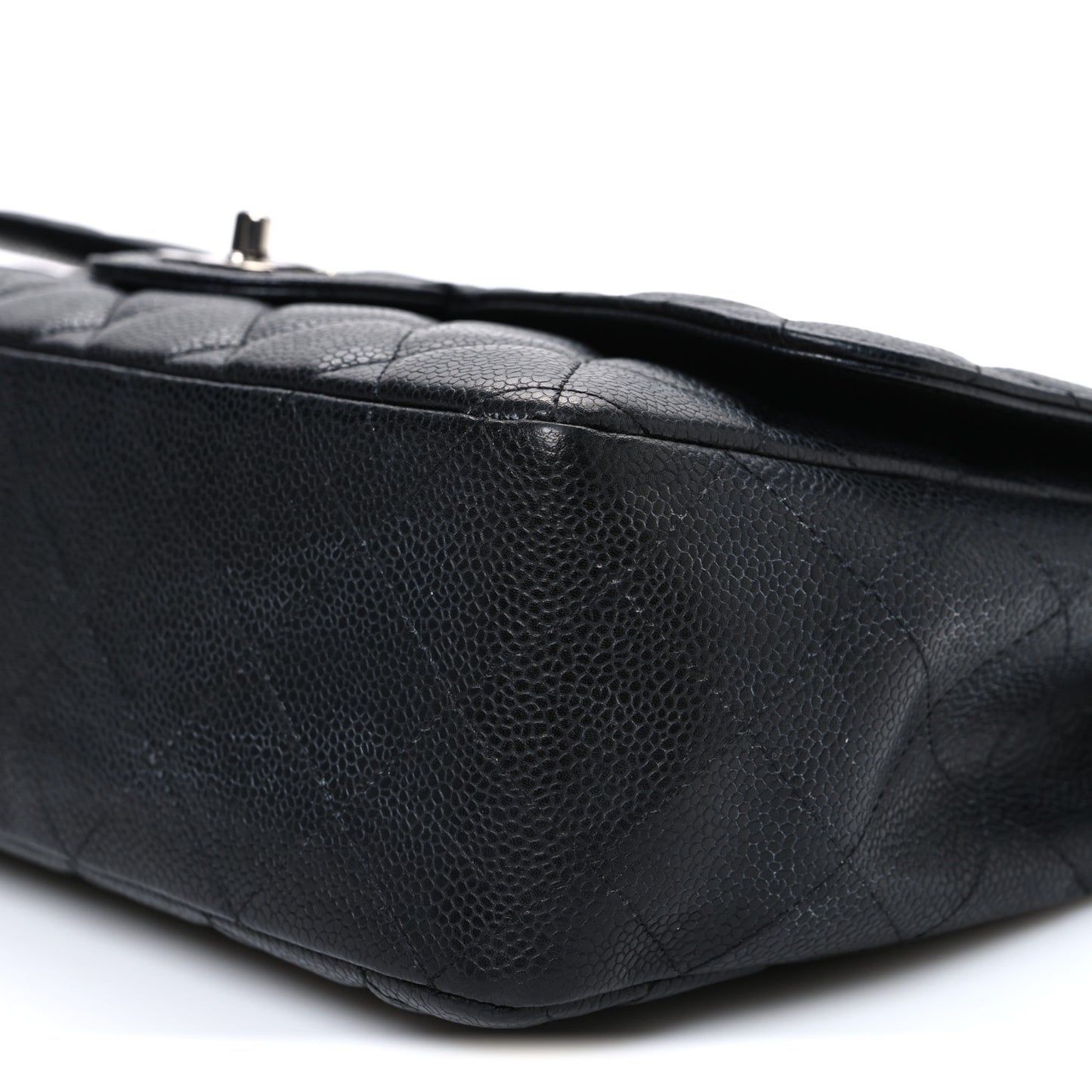 Caviar Quilted Jumbo Single Flap Black