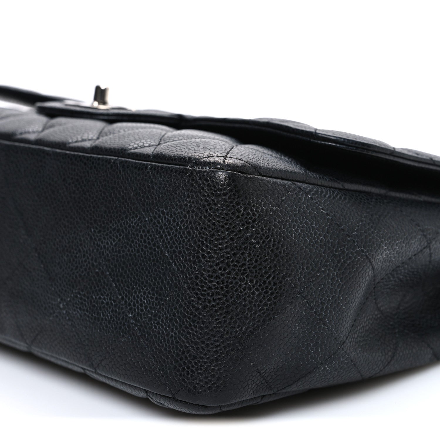 Chanel Caviar Quilted Jumbo Single Flap Black 10 of 10