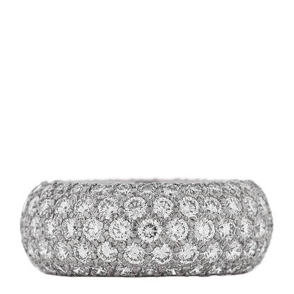 Tiffany Platinum Diamond Five Row Etoile Band Ring 50 5.5 3 of 4
