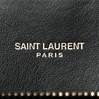 Saint Laurent Calfskin Y Quilted Monogram Medium Loulou Chain Satchel Black 6 of 11