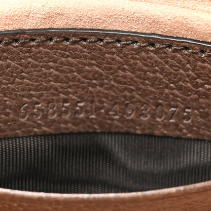 Gucci GG Supreme Monogram Textured Calfskin Web Mini Ophidia Half Moon Hobo Beige Ebony New Acero 7 of 10