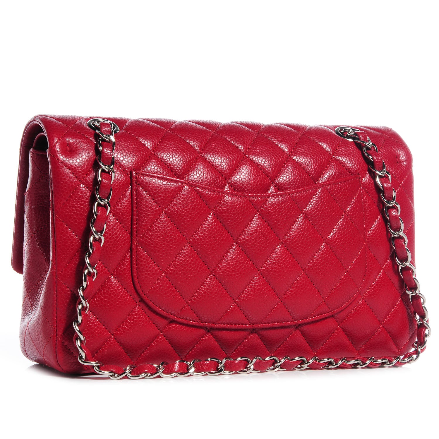 Chanel Caviar Medium Double Flap Red 3 of 10