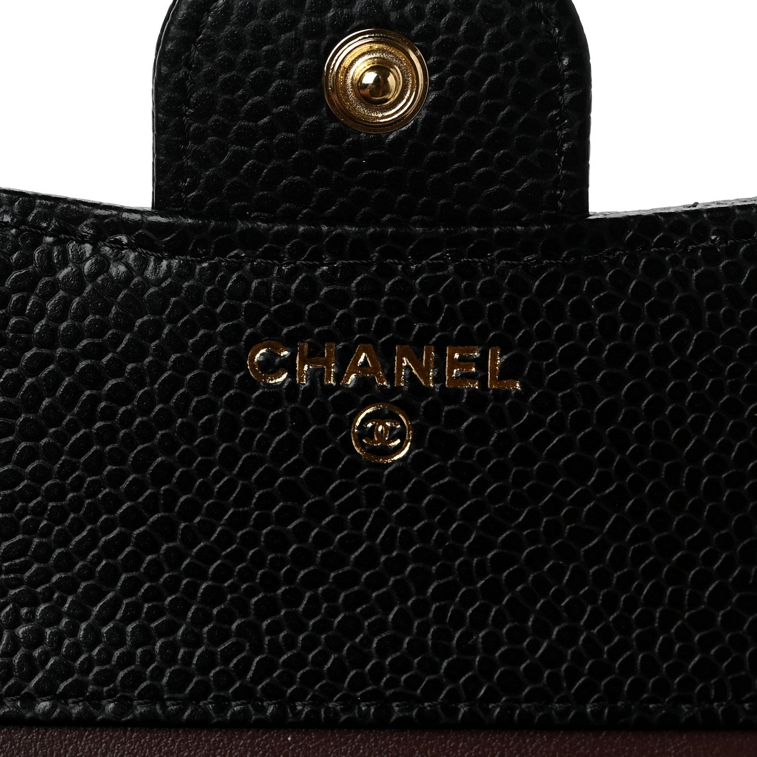 Chanel Caviar Quilted Compact Flap Wallet Black 6 of 8