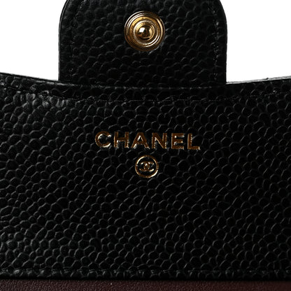 Chanel Caviar Quilted Compact Flap Wallet Black 6 of 8