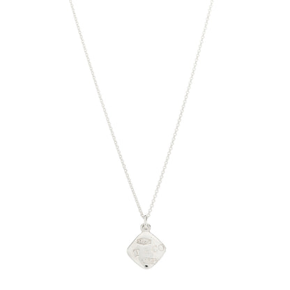 Tiffany Sterling Silver 1837 Square Pendant Necklace 1 of 5