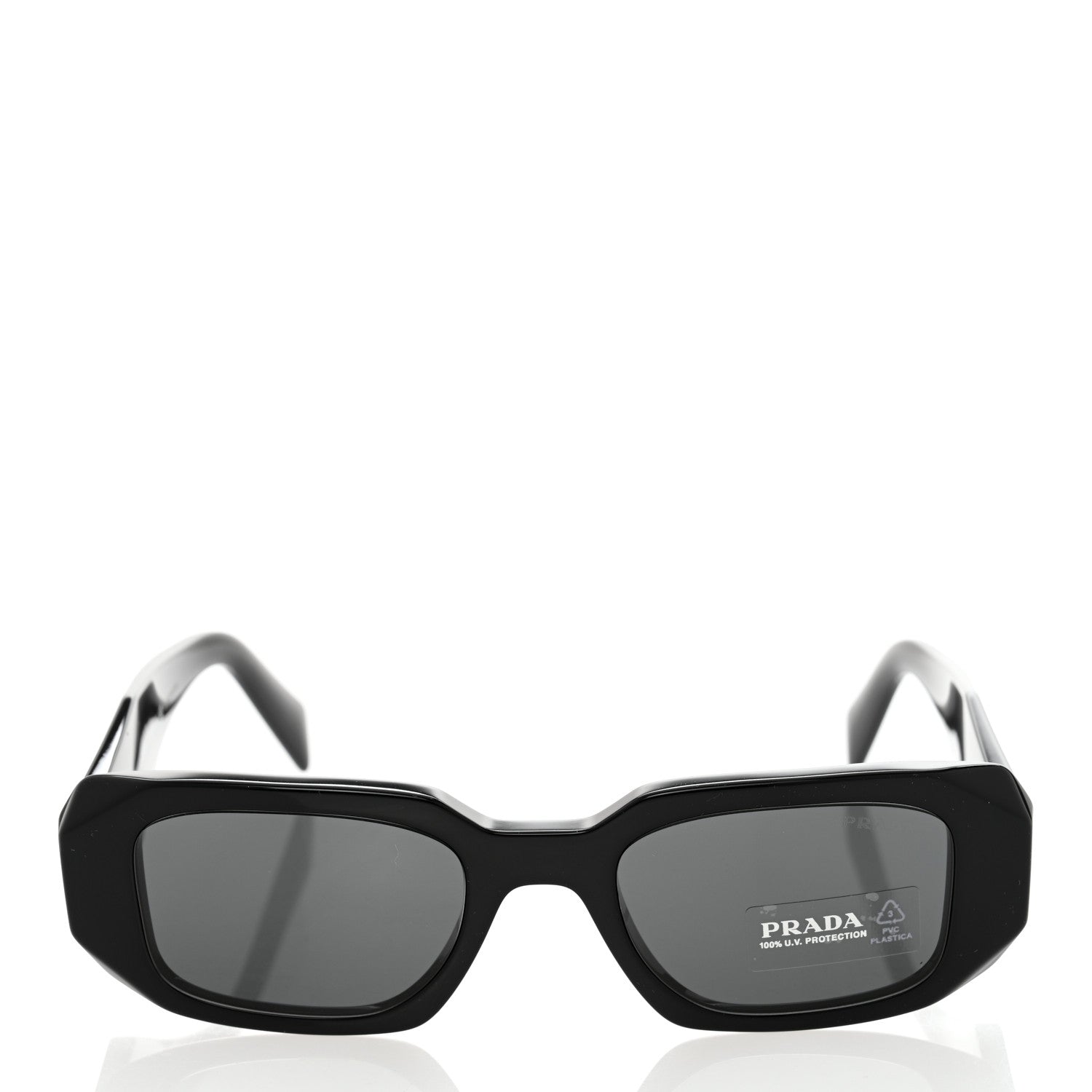 Prada Acetate Symbole Sunglasses SPR 17W Black 2 of 8