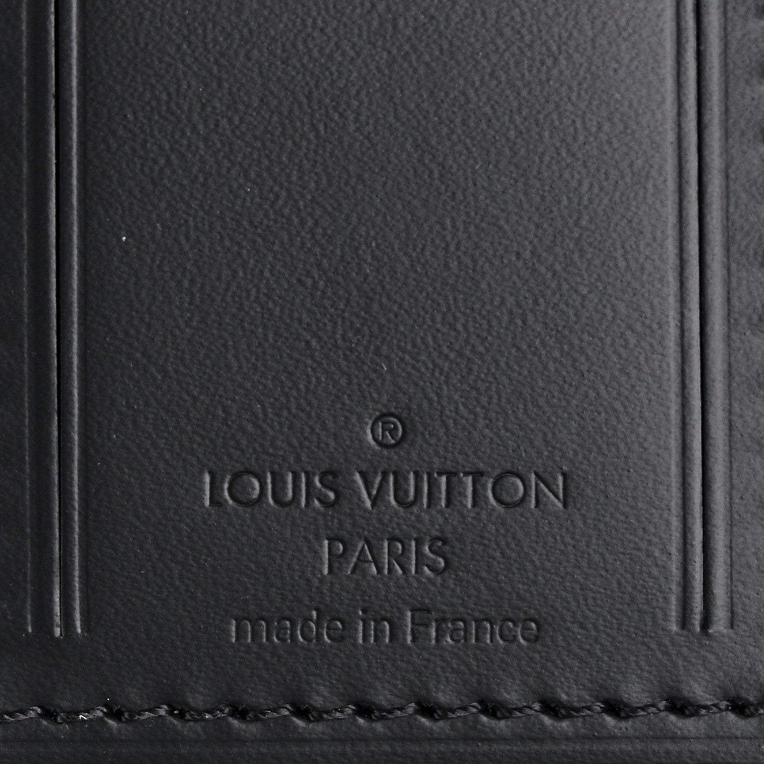 Louis Vuitton Calfskin Luggage Tag Black 3 of 3