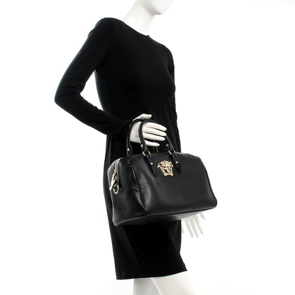 Versace Calfskin Palazzo Duffle Bag Nero Black 2 of 10